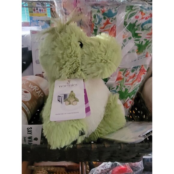 Warmies Microwaveable Green Dinosaur Plush Toy For All Ages - Picture 5 of 8